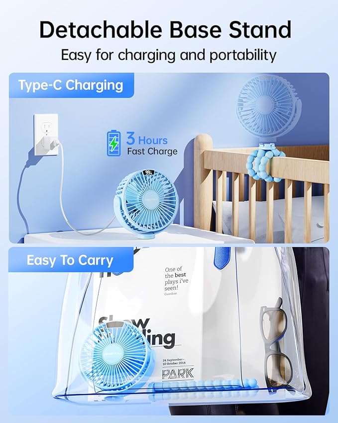 SWEETFULL Portable Stroller Fan - Image 6