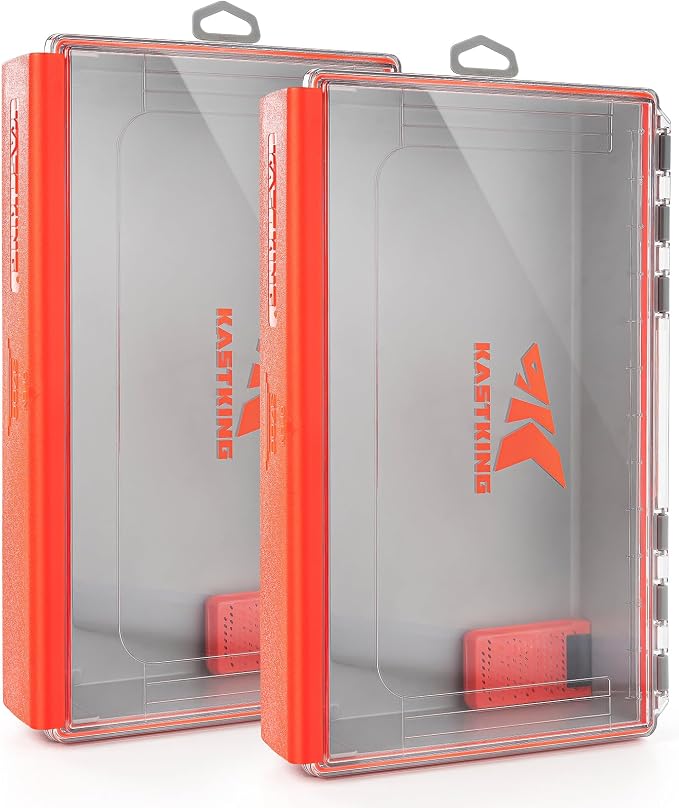 KastKing HyperSeal Waterproof Tackle Box, 3700 Deep Tackle Trays, Fishing by KastKing