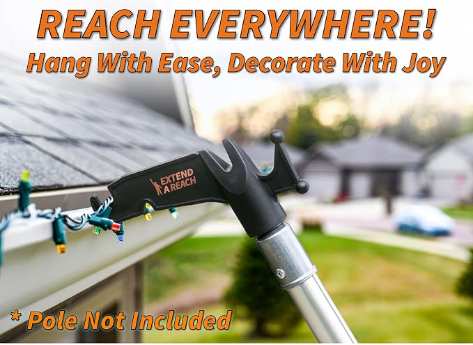EXTEND-A-REACH Christmas Light Hanger Tool Attachment // Christmas Light - Image 4