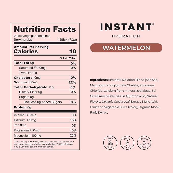 Instant Hydration Sugar Free Electrolytes Powder Packets - Image 5