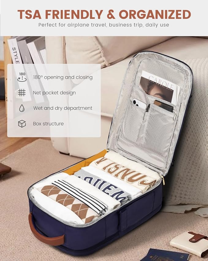 LOVEVOOK Travel Backpack For Women Flight Approved, 50L Large Carry On Backpack - Image 4