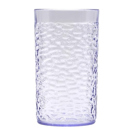 G.E.T. 3316-CL-EC Heavy-Duty Shatterproof Plastic Pebbled Tumbler, 16 Ounce - Image 3