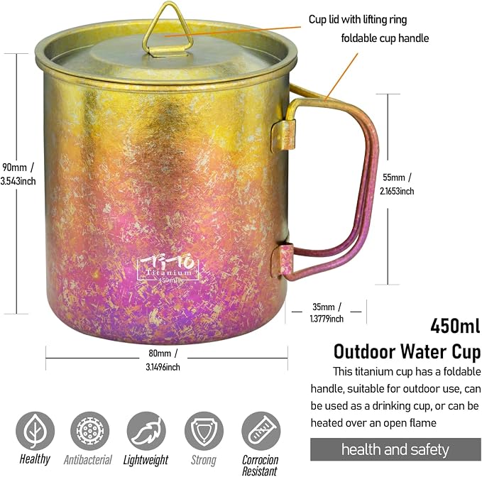 TiTo Titanium Cup Titanium Pot - Image 2