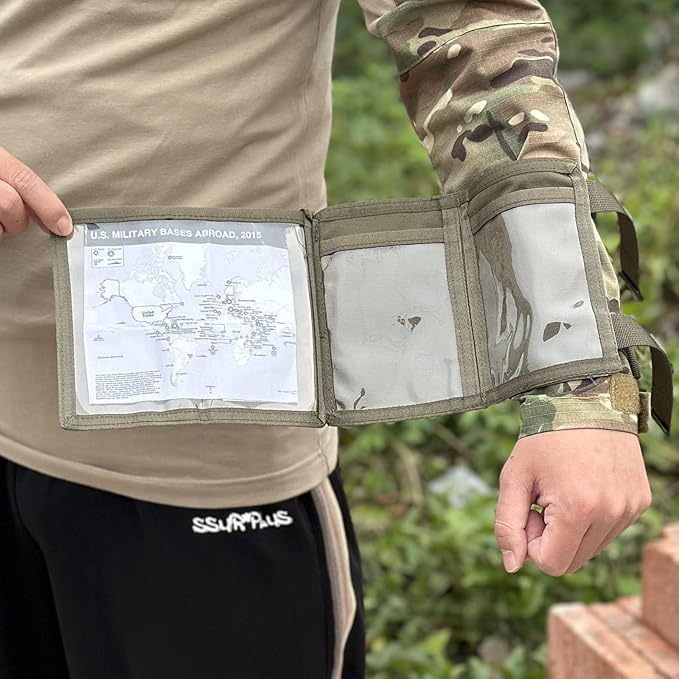 Tactical Arm Sleeve Map Pouch Case Documets Holder Wrist Case Wrist Map Holder - Image 2