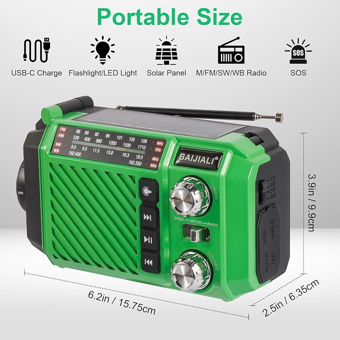 Hand Crank Emergency Weather Radio - Image 2