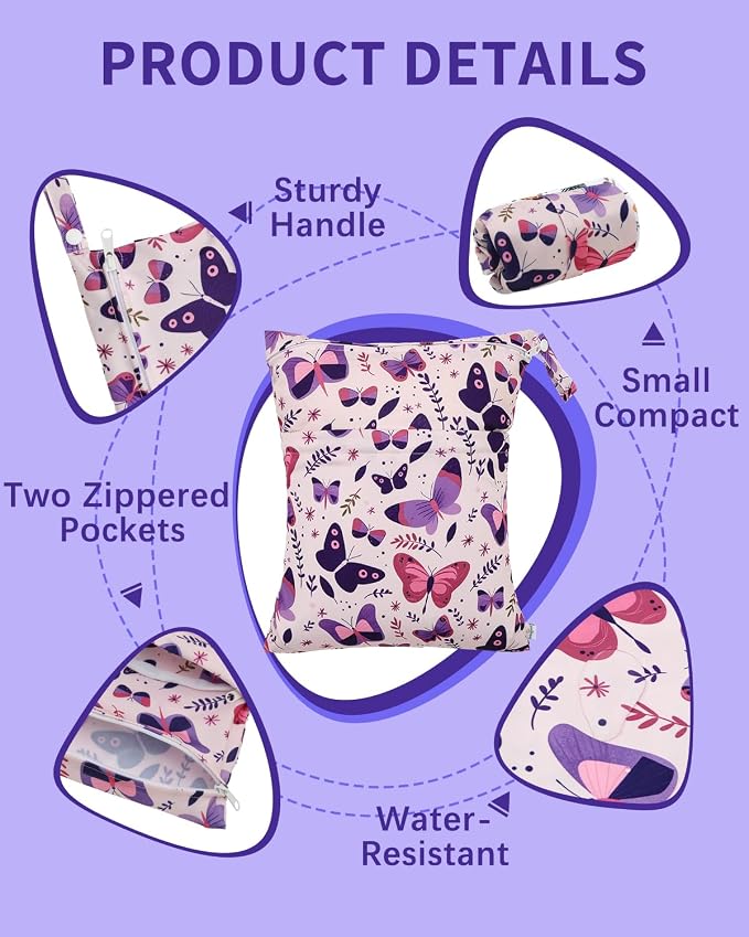 babygoal Wet Dry Bags 3 Pack, Waterproof Travel Bags - Image 2