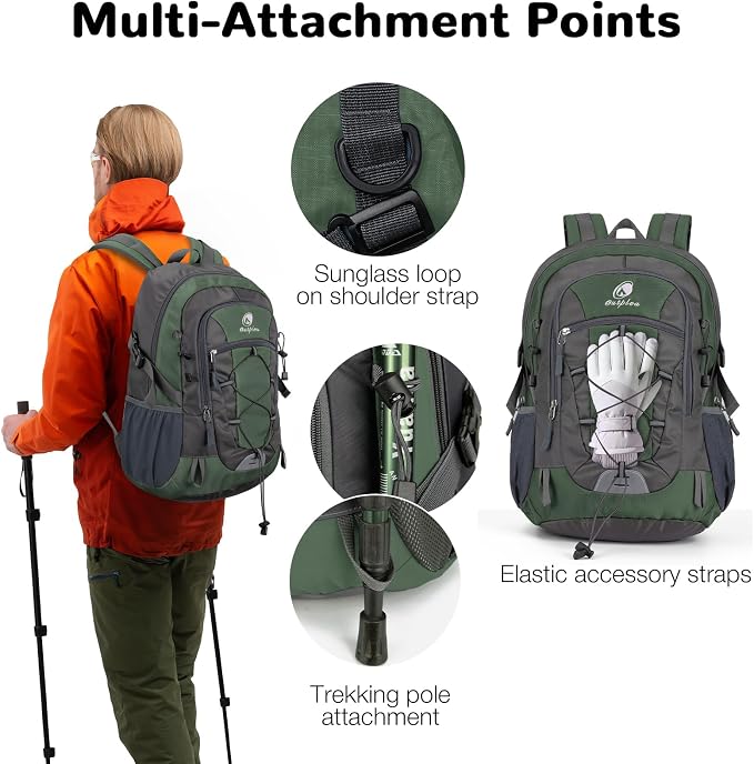 25L Small Hiking Backpack with Chest Strap - Image 6