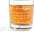 Nogrit Funny Family Quote Whiskey Glasses 10 oz, Best Housewarming Gifts 2025 by Nogrit
