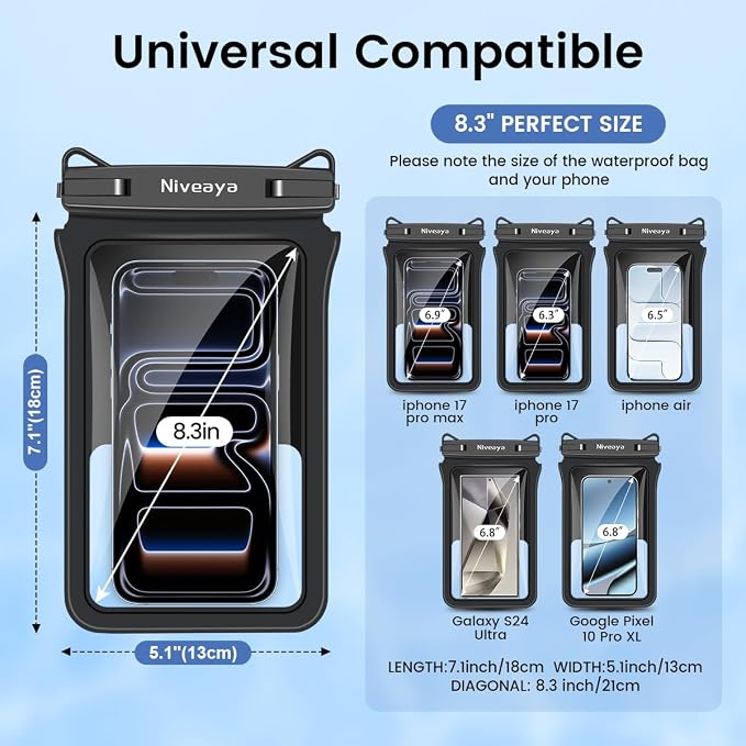 Niveaya Double Space Waterproof Phone Pouch - Image 4