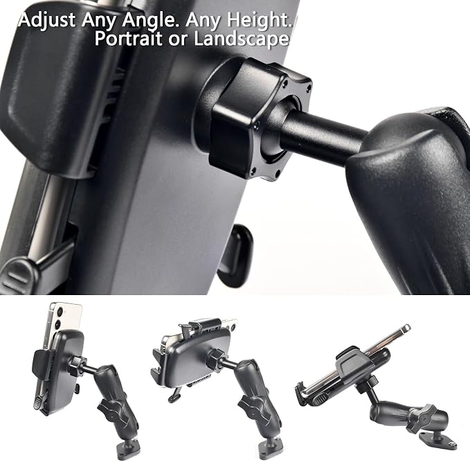 VAUBORTTI 1" Ball Phone Mount – Aluminum Alloy Arm & Base, Double Ball Joint - Image 5