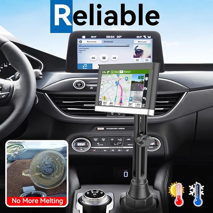 for Garmin GPS Car Mount Cup Holder Replacement 17mm Ball Mount - Image 2