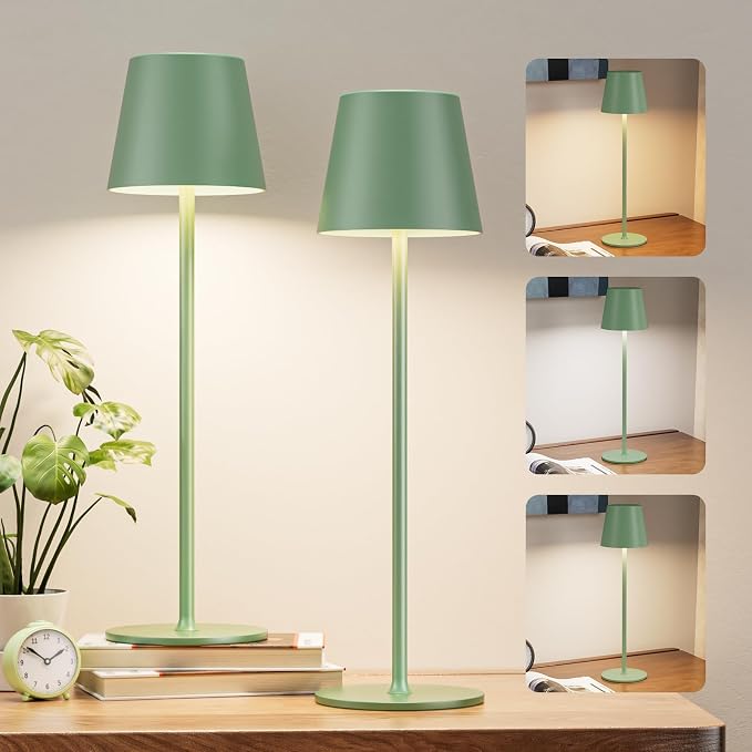 Kakanuo Cordless Table Lamp Rechargeable Green - Image 7