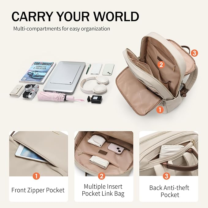 GOLF SUPAGS Women Laptop Backpack Casual Daypack - Image 2