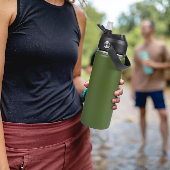 Fijinhom 18oz Insulated Stainless Steel Water Bottle, Wide Mouth Double Wall - Image 7