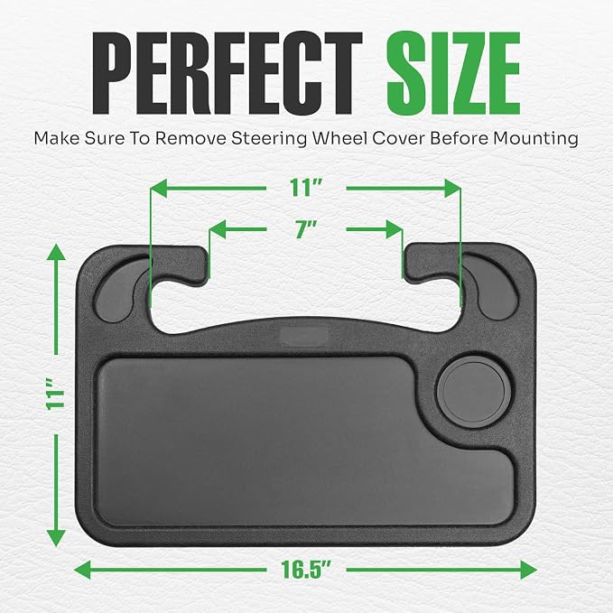 Steering Wheel Desk Tray for Eating, Laptops - Image 7