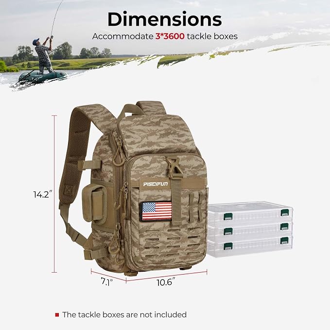 Piscifun Fishing Tackle Backpack - Image 6