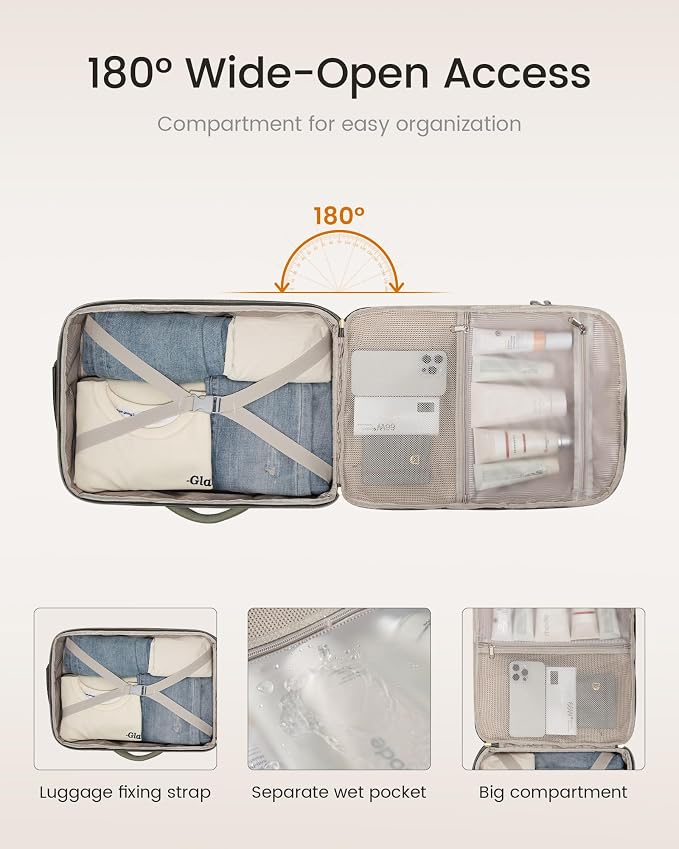 LOVEVOOK 50L Travel Backpack for Women & Men, Airline Approved Carry On Luggage - Image 6