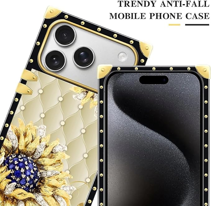 for iPhone 17 Pro Max Case Luxury Golden Decoration - Image 4