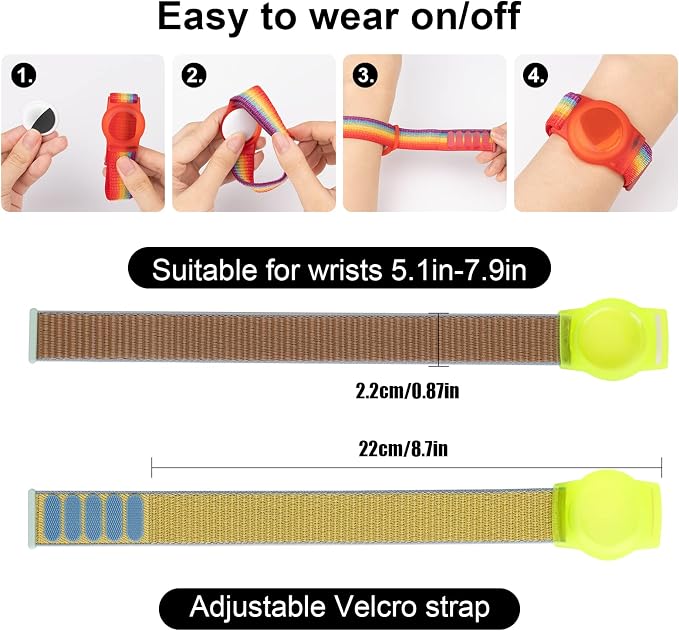 Kids Wristband Compatible with Apple AirTag, Protective Case - Image 2