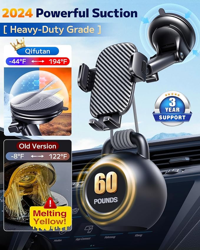 Qifutan Car Phone Holder Mount Phone Mount - Image 4
