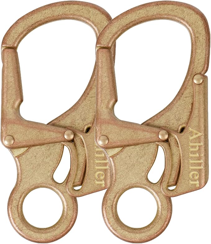 Ahiller Carabiner Clip, Double Anti-Misopening Locking Design, Key Ring Clip by Ahiller