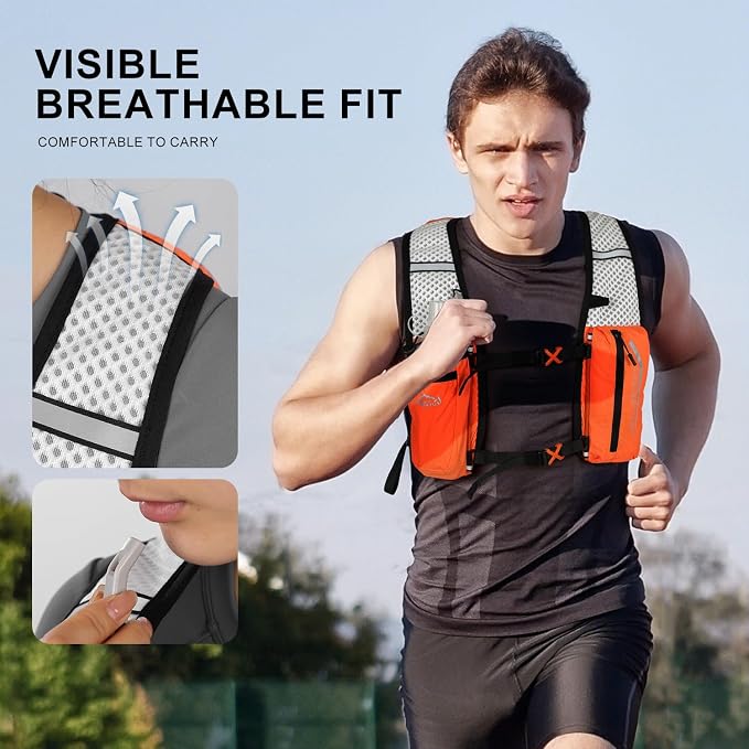 INOXTO Running Hydration Vest Backpack, Lightweight Insulated Pack - Image 7