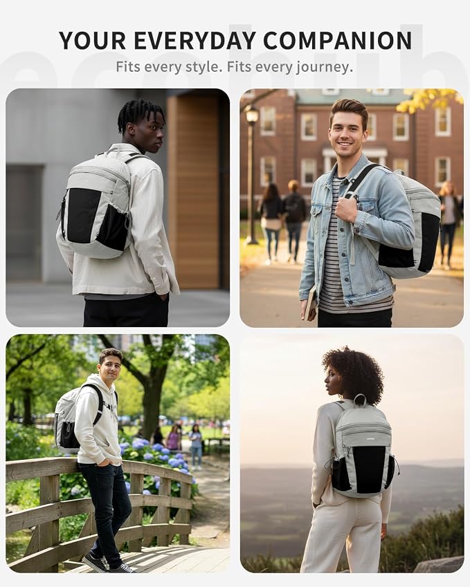ECOHUB 15L Lightweight Casual Daypack, Packable Backpack - Image 7