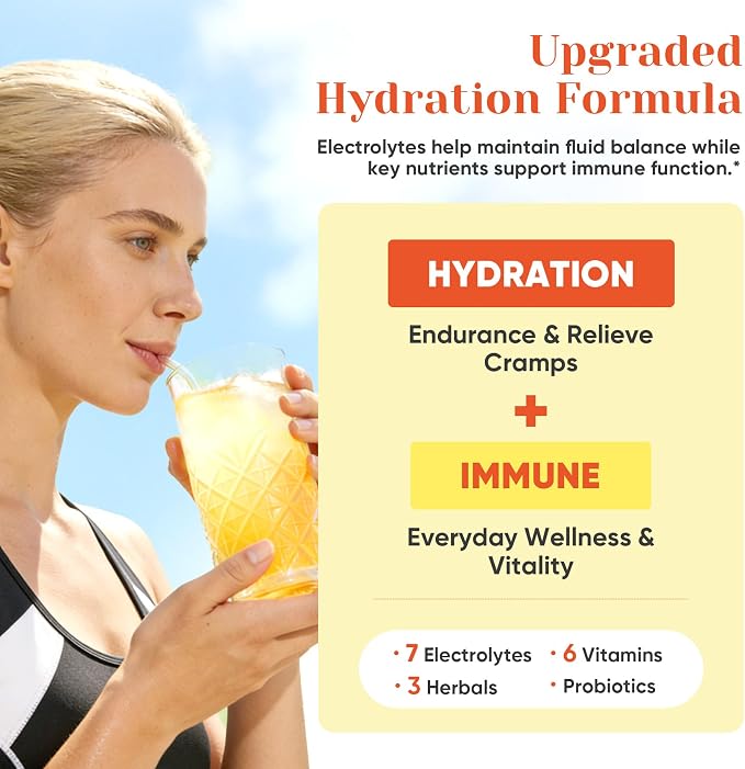 Venture Pal 2-in-1 Hydration + Immune Electrolytes Powder Packets - Image 2