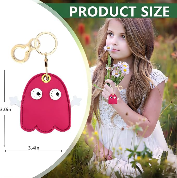 Leather Keychain Holder Case Compatible - Image 2