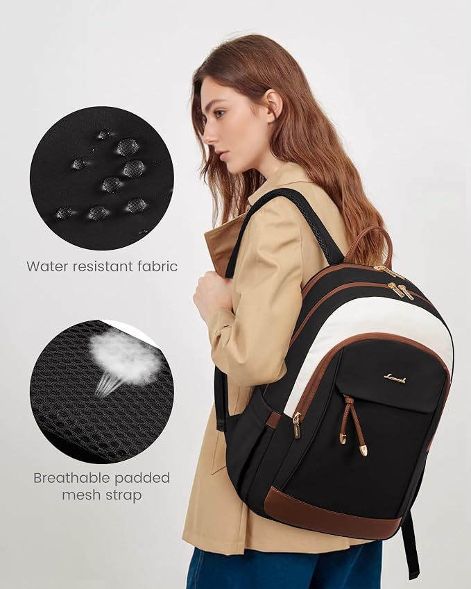 LOVEVOOK Backpack for Women, 15.6 Inch Laptop Backpacks for Work College Travel - Image 6