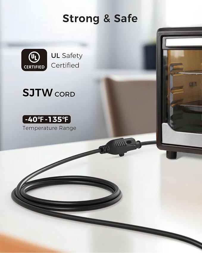 Cable Matters 16 AWG Heavy Duty 13A Power Extension Cord - 25ft - Image 2