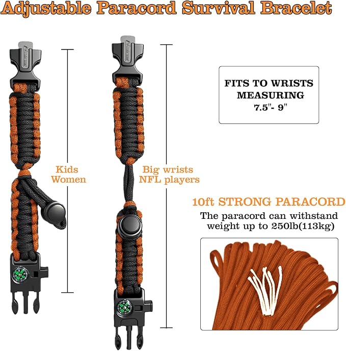 Paracord Survival Bracelet - Image 3