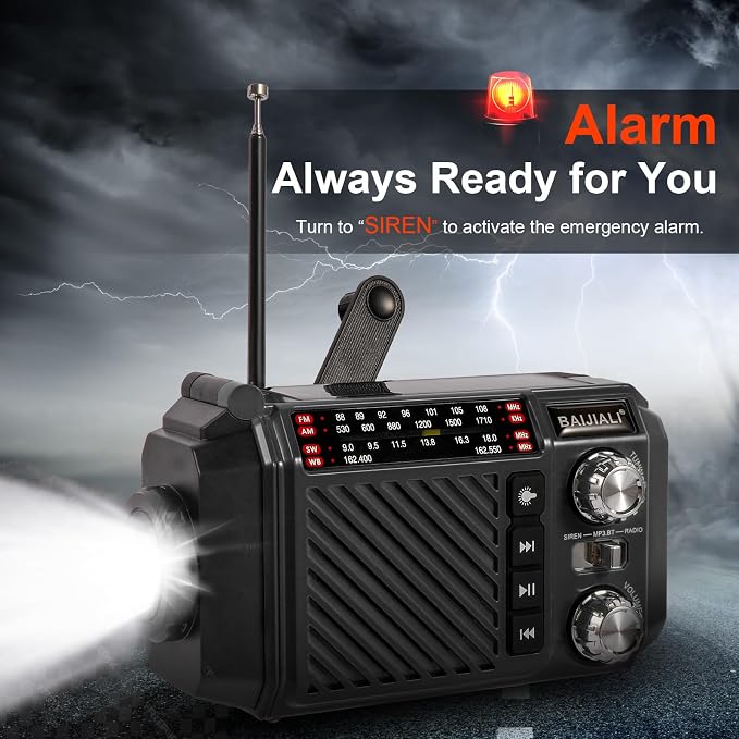 Hand Crank Emergency Weather Radio - Image 6