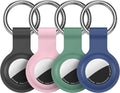 Compatible with AirTag Holder Case Keychain 4 Pack, by HATALKIN