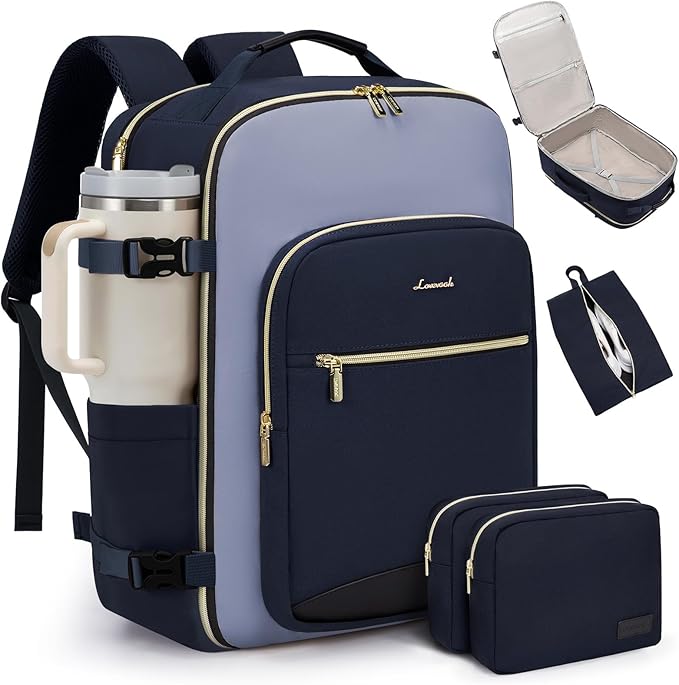 LOVEVOOK 40L Travel Backpack for Women & Men, Airline Approved Carry On Luggage by LOVEVOOK