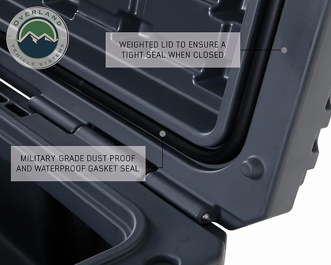 Overland Vehicle Systems 40100031 Dark Gray 169 QT Dry Box Storage - Image 7