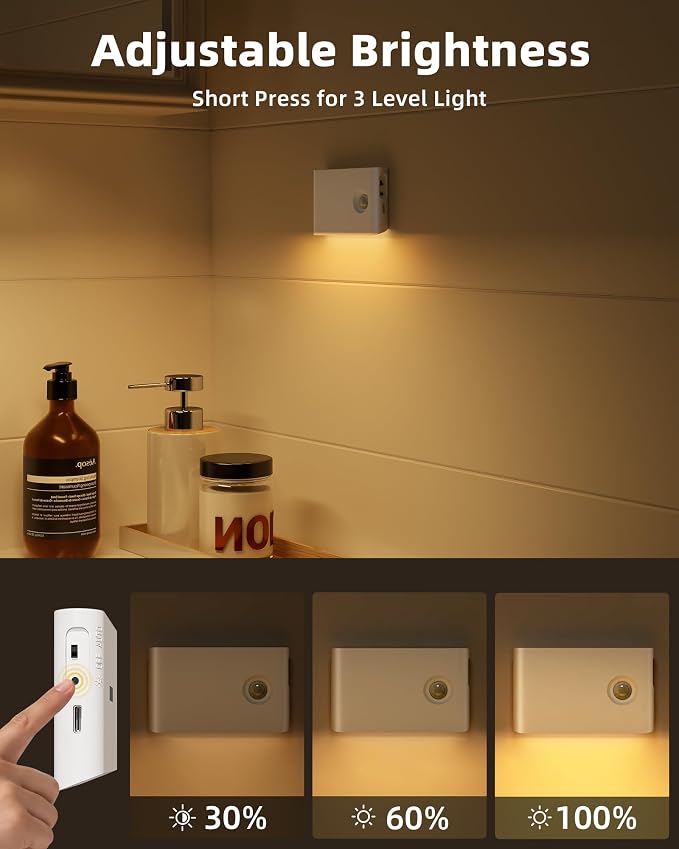 EZVALO Motion Sensor Stair Lights Indoor, Rechargeable Night Lights - Image 6