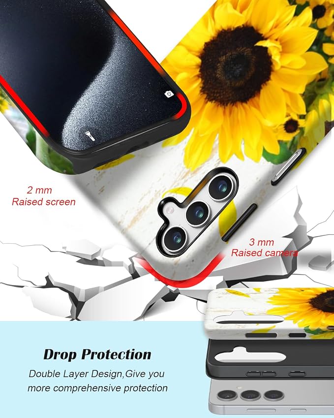 Compatible for Samsung Galaxy A16 5G Case, Dual Layer Heavy Duty 2 in 1 - Image 3