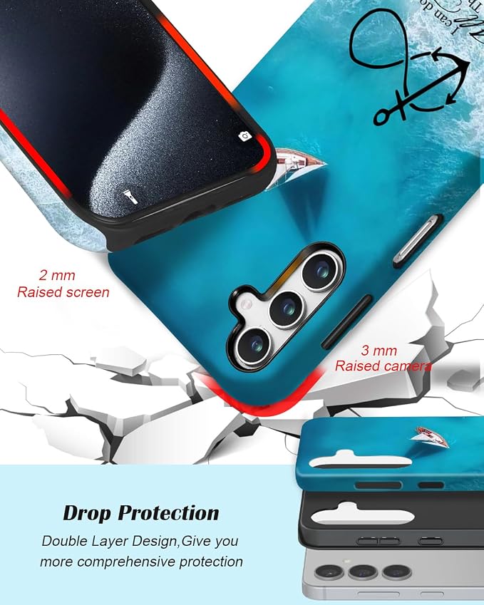 Compatible for Samsung Galaxy A17 5G Case, Dual Layer Heavy Duty 2 in 1 - Image 2