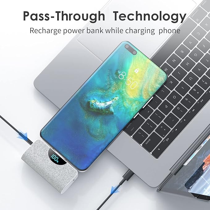 Mini Portable Charger 5200mAh Power Bank, 3A PD USB C Cell Phone Portable Power - Image 3
