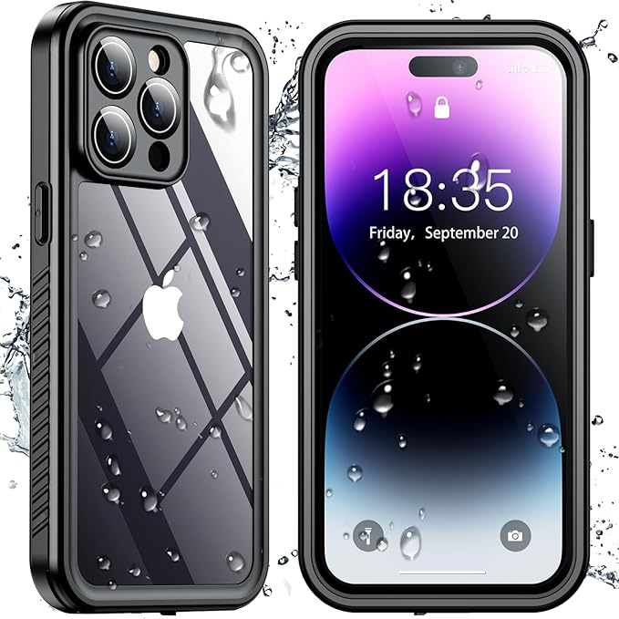 SPIDERCASE Only Designed for iPhone 14 Pro Case Waterproof, Built-in Lens & by SPIDERCASE