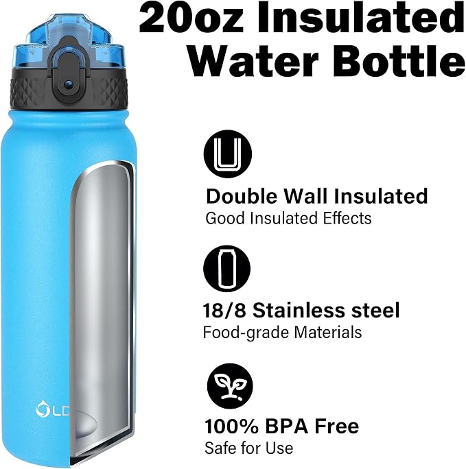 OLDLEY Insulated Water Bottle 20oz Water Bottles - Image 4
