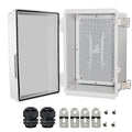 Zulkit Junction Box, IP67 Waterproof Electrical Box Hinged Cover Stainless by Zulkit