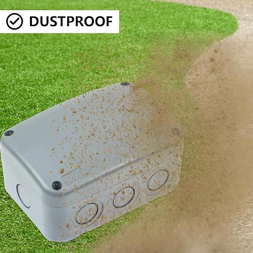 IP66 Weatherproof Electrical Project Boxes in Grey, Nineleaf PVC/ABS Plastic - Image 5