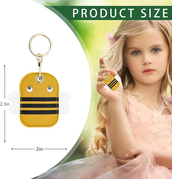Leather Keychain Case Holder Compatible - Image 2