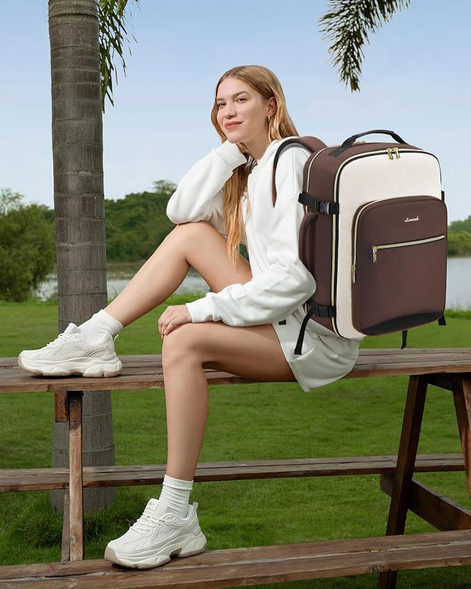 LOVEVOOK 50L Travel Backpack for Women & Men, Airline Approved Carry On Luggage - Image 2