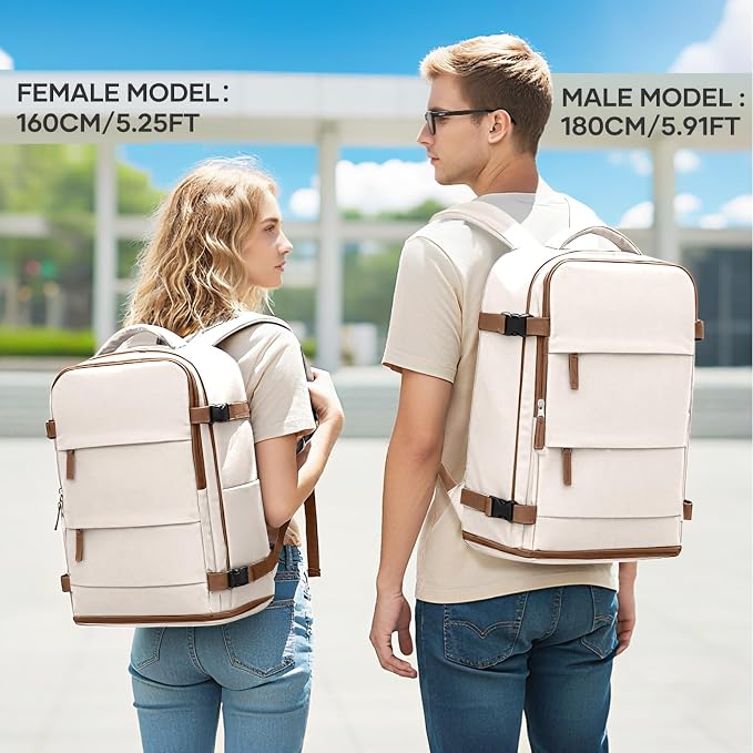 coowoz Large Travel Backpack For Women Men, Carry On Backpack Flight Approved - Image 7