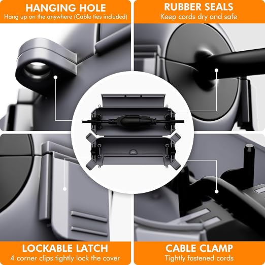 RESTMO 5-Piece Outdoor Waterproof Electrical Box Set – 12.5" x 8.5" x 5" Large - Image 4