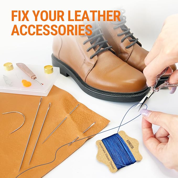 Upholstery Repair Kit: Waxed Sewing Thread & Heavy Duty Needles - Image 5