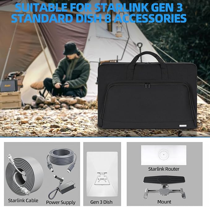 GMAK Starlink Gen 3 Case Carrying Bag, Starlink Organizer Travel Case - Image 7